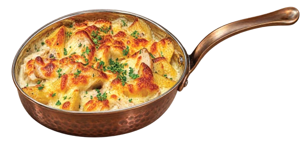 КАРТОФЕНА ЗАПЕКАНКА С ПИЛЕ